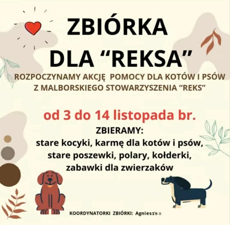 ZBIÓRKA DLA ''REKSA''