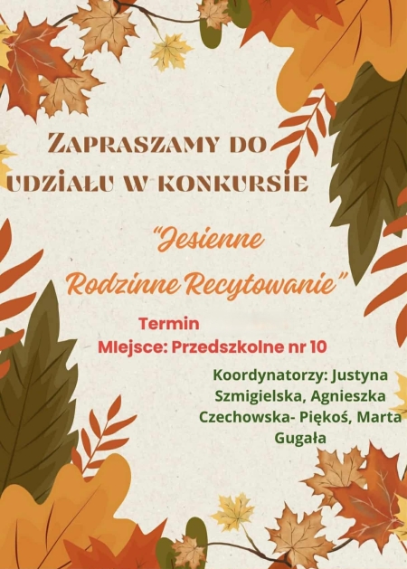 KONKURS RECYTATORSKI - nowy termin