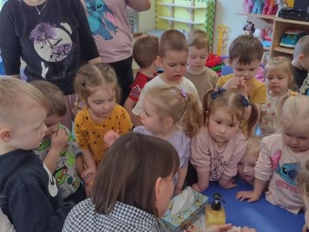 '' Higiena rąk''- spotkanie z Panią z Sanepidu w Malborku.