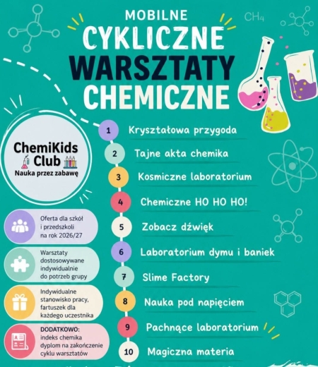 WARSZTATY CHEMIKIDS CLUB